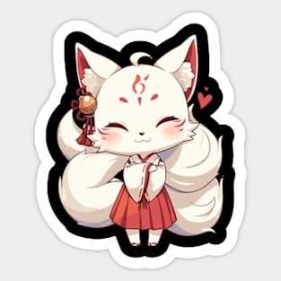 Japanese Kitsune Sticker